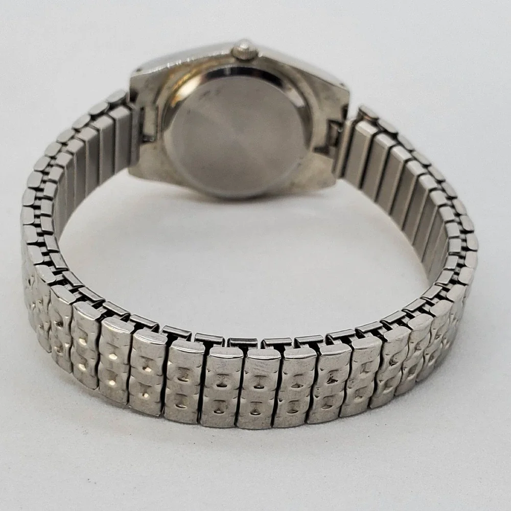 Women's‎ Watch 25MM Blue Dial Gray Expandable Band 6.5